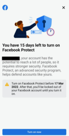 Hướng dẫn bật tính năng Facebook Protect 