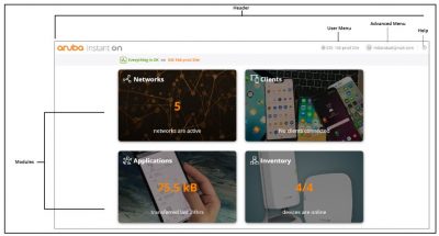 Giao diện người dùng Aruba Instant On
