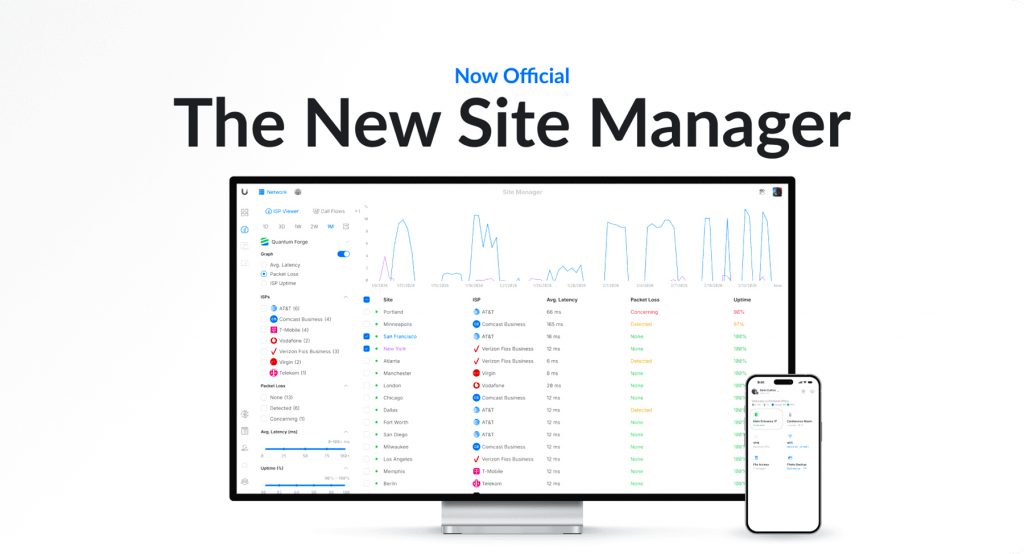 The new UniFi Site Manager